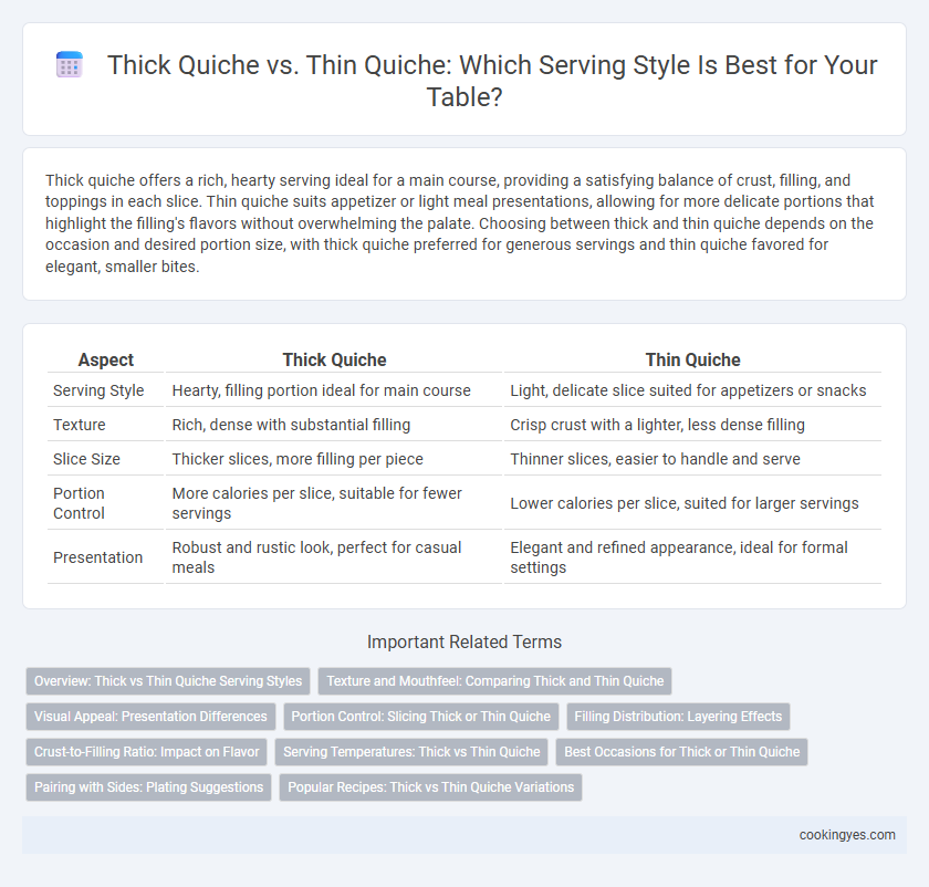 Thick Quiche vs. Thin Quiche: Which Serving Style Is Best for Your Table?