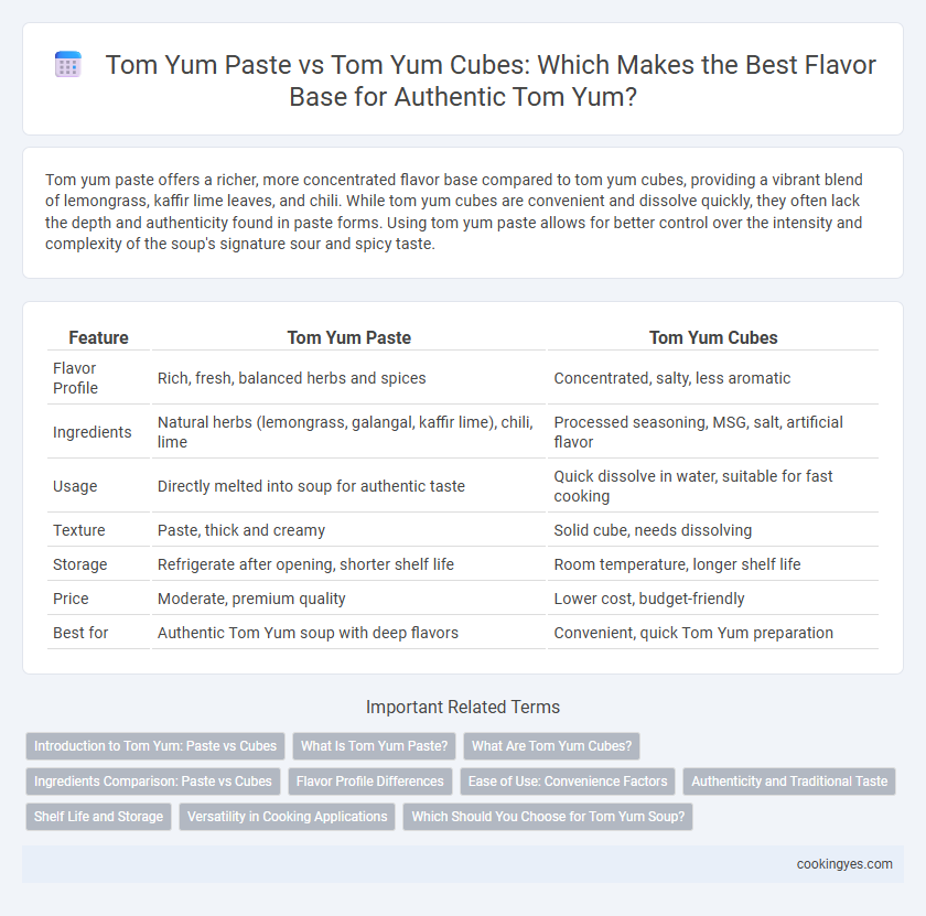 Tom Yum Paste vs Tom Yum Cubes: Which Makes the Best Flavor Base for Authentic Tom Yum?