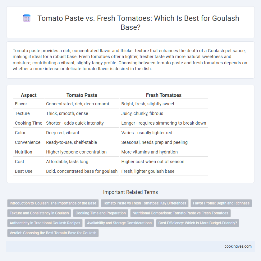 Tomato Paste vs. Fresh Tomatoes: Which Is Best for Goulash Base?