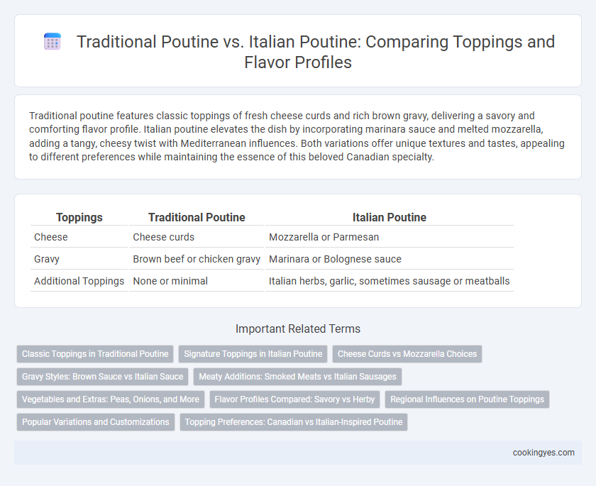 Traditional Poutine vs. Italian Poutine: Comparing Toppings and Flavor Profiles