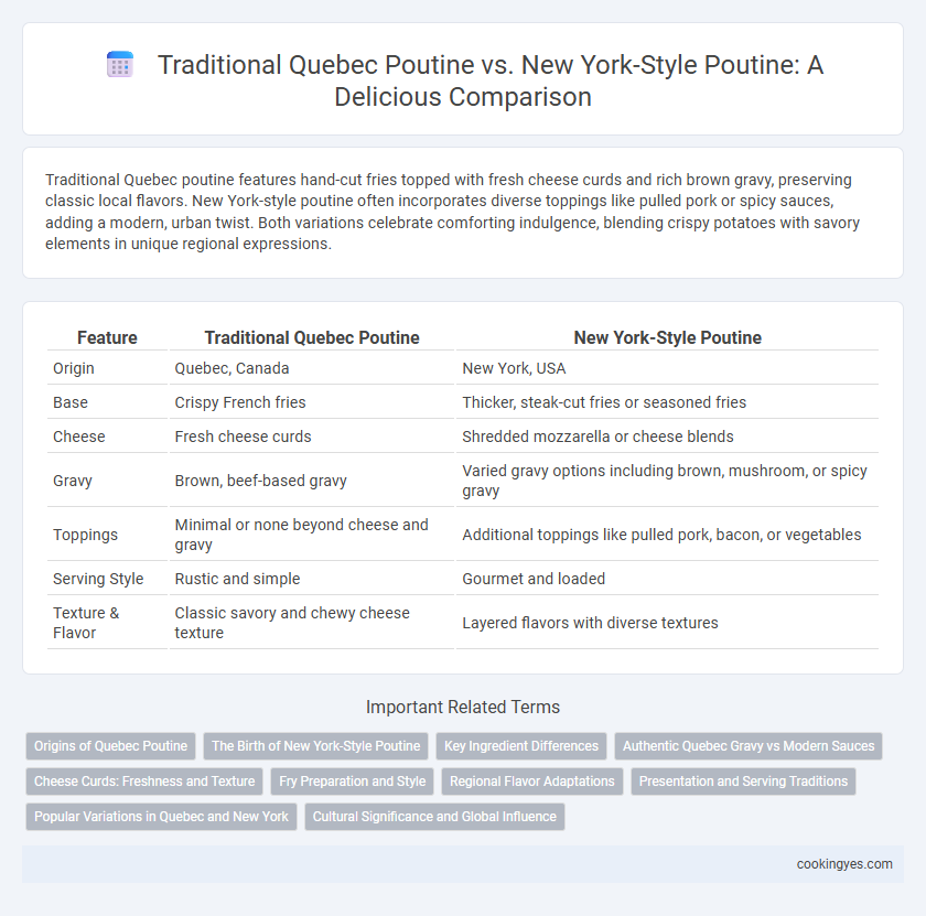 Traditional Quebec Poutine vs. New York-Style Poutine: A Delicious Comparison