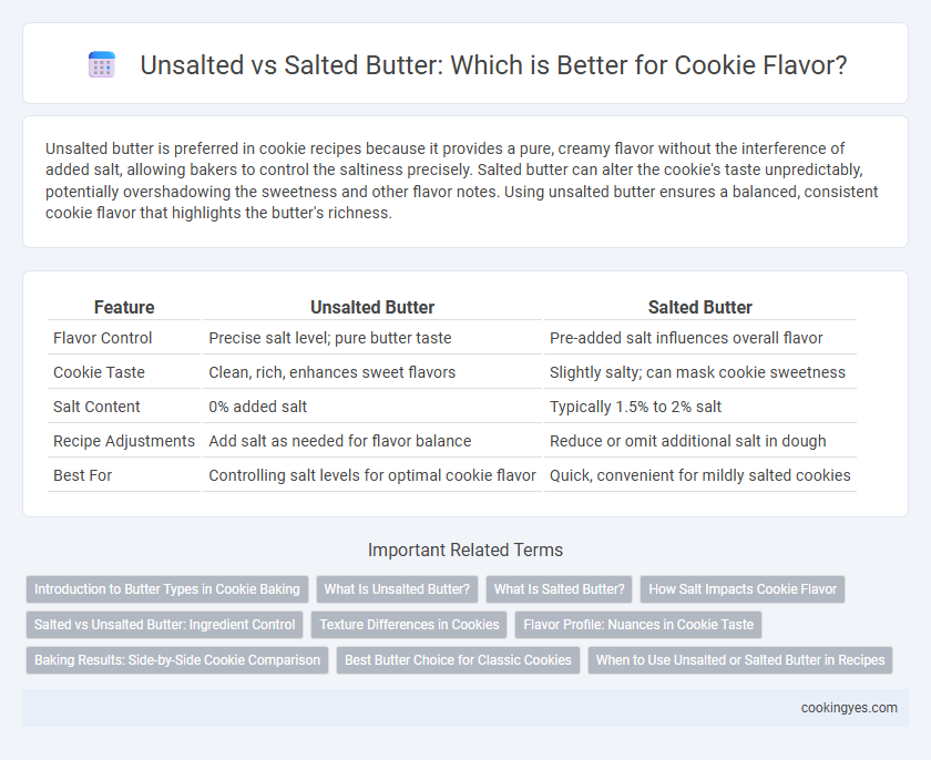 Unsalted vs Salted Butter: Which is Better for Cookie Flavor?