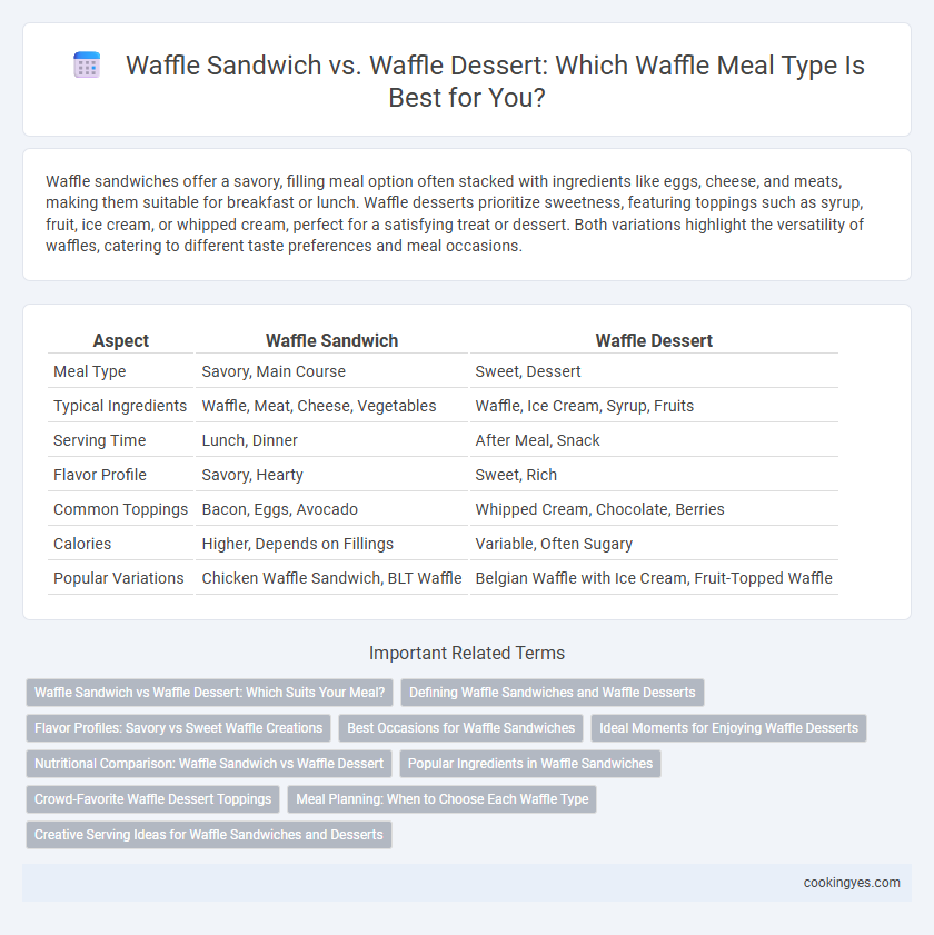 Waffle Sandwich vs. Waffle Dessert: Which Waffle Meal Type Is Best for You?