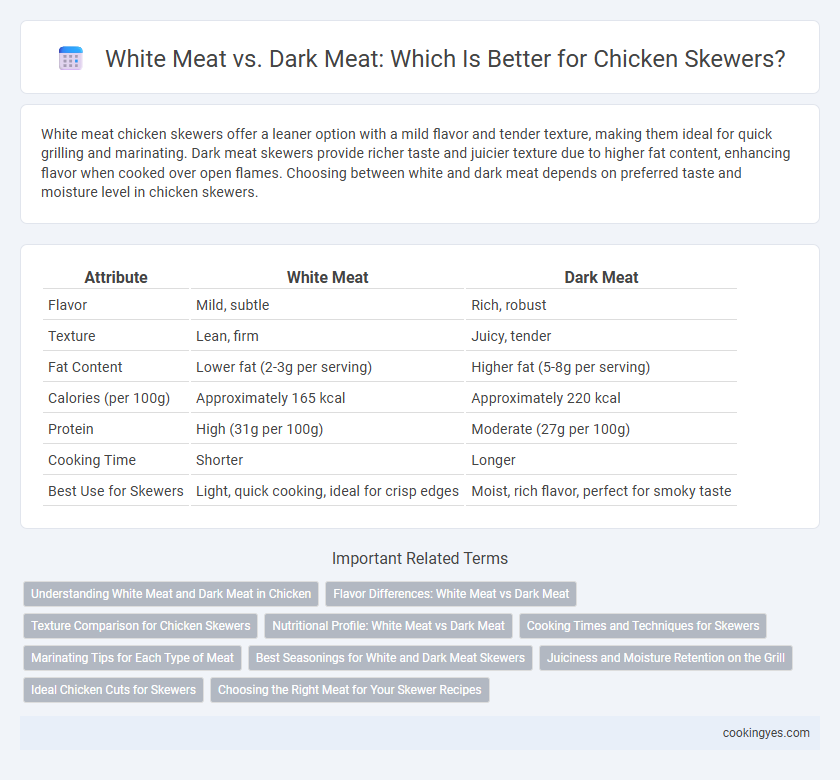 White Meat vs. Dark Meat: Which Is Better for Chicken Skewers?