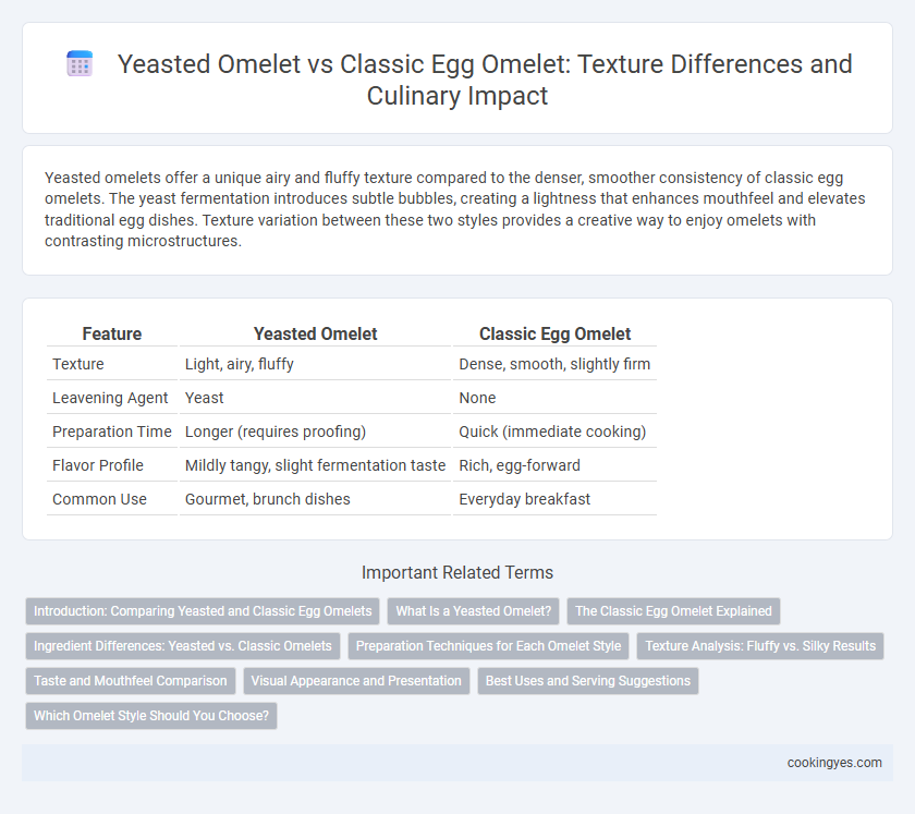 Yeasted Omelet vs Classic Egg Omelet: Texture Differences and Culinary Impact