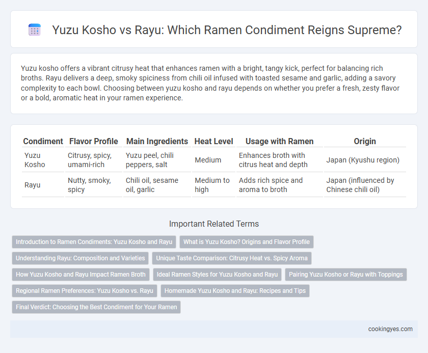 Yuzu Kosho vs Rayu: Which Ramen Condiment Reigns Supreme?